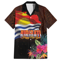 Kiribati Flag and Fireworks Hawaiian Shirt First Place Welcome the New Year - Polynesian Pride