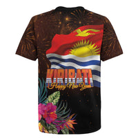 Kiribati Flag and Fireworks Rugby Jersey First Place Welcome the New Year - Polynesian Pride