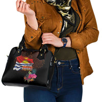 Kiribati Flag and Fireworks Shoulder Handbag First Place Welcome the New Year - Polynesian Pride