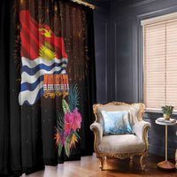 Kiribati Flag and Fireworks Window Curtain First Place Welcome the New Year LT03 - Polynesian Pride
