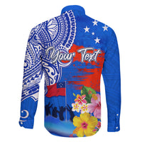Personalised Samoa 62nd Anniversary Independence Day Family Matching Tank Maxi Dress and Hawaiian Shirt Samoan Tribal Flag Style LT03 - Polynesian Pride