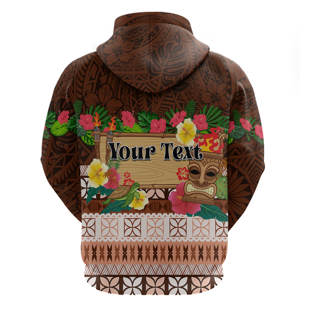 Pasifika Festival Auckland Hoodie Polynesian Tribal with Pacific Pattern Brown Color LT03 - Polynesian Pride