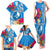 Yap Day Family Matching Tank Maxi Dress and Hawaiian Shirt Tapa Pattern with Hisbiscus LT03 - Polynesian Pride