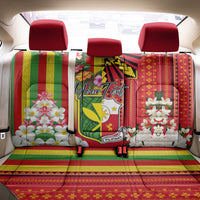 Personalised Hawaii and Philippines Together Back Car Seat Cover The Emblems with Cultural Symbols Green-Yellow-Red Tricolor LT03 - Polynesian Pride