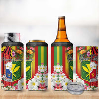 Personalised Hawaii and Philippines Together 4 in 1 Can Cooler Tumbler The Emblems with Cultural Symbols Tricolor LT03 - Polynesian Pride
