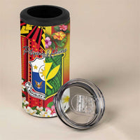Personalised Hawaii and Philippines Together 4 in 1 Can Cooler Tumbler The Emblems with Cultural Symbols Tricolor LT03 - Polynesian Pride