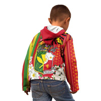 Personalised Hawaii and Philippines Together Kid Hoodie The Emblems with Cultural Symbols Green-Yellow-Red Tricolor LT03 - Polynesian Pride