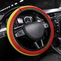 Hawaii and Philippines Together Steering Wheel Cover The Emblems with Cultural Symbols Green-Yellow-Red Tricolor LT03 Universal Fit Art - Polynesian Pride