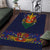 Haiti Flag Traditional Dashiki Area Rug Black Color - Polynesian Pride