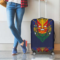Haiti Flag Traditional Dashiki Luggage Cover Black Color LT03 - Polynesian Pride