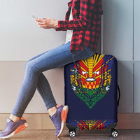 Haiti Flag Traditional Dashiki Luggage Cover Black Color LT03 - Polynesian Pride