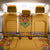 Haiti Flag Traditional Dashiki Back Car Seat Cover Yellow Color - Polynesian Pride
