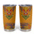 Haiti Flag Traditional Dashiki Tumbler Cup Yellow Color - Polynesian Pride