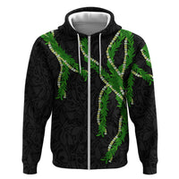 Hawaii Maile Lei Hoodie Aloha Black Color
