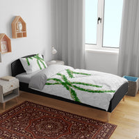 Hawaii Maile Lei Bedding Set Aloha White Color