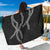 Hawaii Maile Lei Sarong Aloha Grayscale Color