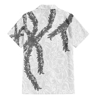 Hawaii Maile Lei Family Matching Mermaid Dress and Hawaiian Shirt Aloha The Grey Color LT03 - Polynesian Pride