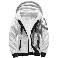Hawaii Maile Lei Sherpa Hoodie Aloha The Grey Color