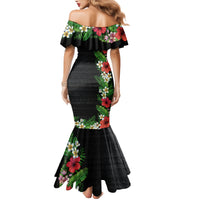 Hawaii Tropical Flowers and Leaves Family Matching Mermaid Dress and Hawaiian Shirt Tapa Pattern Colorful Mode LT03 - Polynesian Pride