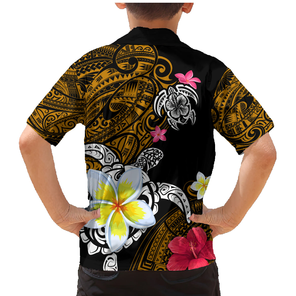Hawaii Turtle and Tropical Flower Family Matching Mermaid Dress and Hawaiian Shirt Polynesian Pattern LT03 - Polynesian Pride