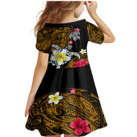 Hawaii Turtle and Tropical Flower Family Matching Mermaid Dress and Hawaiian Shirt Polynesian Pattern LT03 - Polynesian Pride