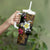 Hawaii Turtle and Tropical Flower Tumbler With Handle Polynesian Pattern
