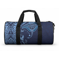 Hawaiian Manta Ray and Polynesian Tribal Tattoo Duffle Bag
