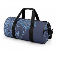 Hawaiian Manta Ray and Polynesian Tribal Tattoo Duffle Bag