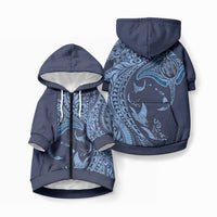 Hawaiian Manta Ray and Polynesian Tribal Tattoo Pet Hoodie