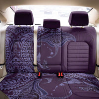 Hawaiian Manta Ray and Polynesian Tribal Tattoo Back Car Seat Cover Purple Color LT03 - Polynesian Pride