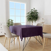 Hawaiian Manta Ray and Polynesian Tribal Tattoo Tablecloth Purple Color LT03