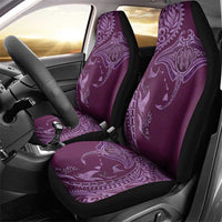 Hawaiian Manta Ray and Polynesian Tribal Tattoo Car Seat Cover Pink Color LT03 - Polynesian Pride
