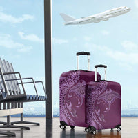 Hawaiian Manta Ray and Polynesian Tribal Tattoo Luggage Cover Pink Color LT03 - Polynesian Pride