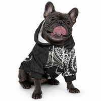 Hawaiian Manta Ray and Polynesian Tribal Tattoo Pet Hoodie