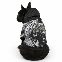 Hawaiian Manta Ray and Polynesian Tribal Tattoo Pet Hoodie