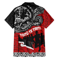 Aotearoa Toitu Te Tiriti Family Matching Long Sleeve Bodycon Dress and Hawaiian Shirt Honoring Te Tiriti o Waitangi Maori Haka LT03 - Polynesian Pride