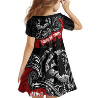 Aotearoa Toitu Te Tiriti Family Matching Off Shoulder Maxi Dress and Hawaiian Shirt Honoring Te Tiriti o Waitangi Maori Haka LT03 - Polynesian Pride