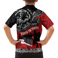 Aotearoa Toitu Te Tiriti Family Matching Puletasi and Hawaiian Shirt Honoring Te Tiriti o Waitangi Maori Haka LT03 - Polynesian Pride