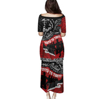 Aotearoa Toitu Te Tiriti Family Matching Puletasi and Hawaiian Shirt Honoring Te Tiriti o Waitangi Maori Haka LT03 - Polynesian Pride