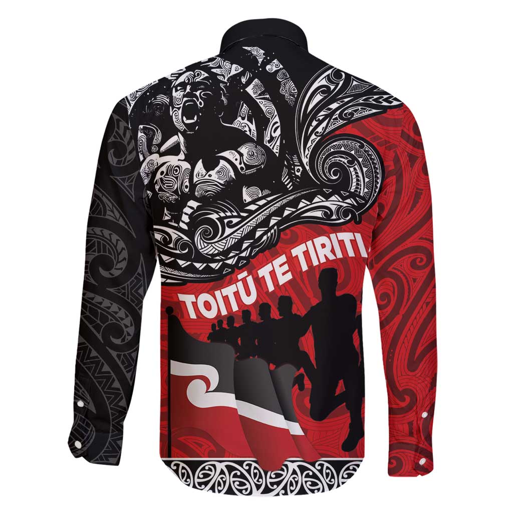 Aotearoa Toitu Te Tiriti Family Matching Summer Maxi Dress and Hawaiian Shirt Honoring Te Tiriti o Waitangi Maori Haka LT03 - Polynesian Pride