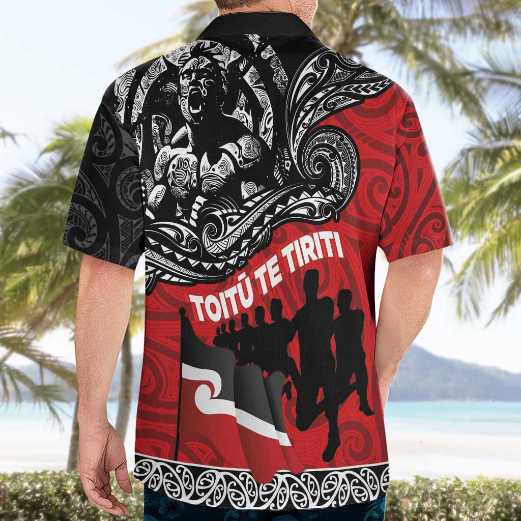 Aotearoa Toitu Te Tiriti Hawaiian Shirt Honoring Te Tiriti o Waitangi Maori Haka LT03 - Polynesian Pride