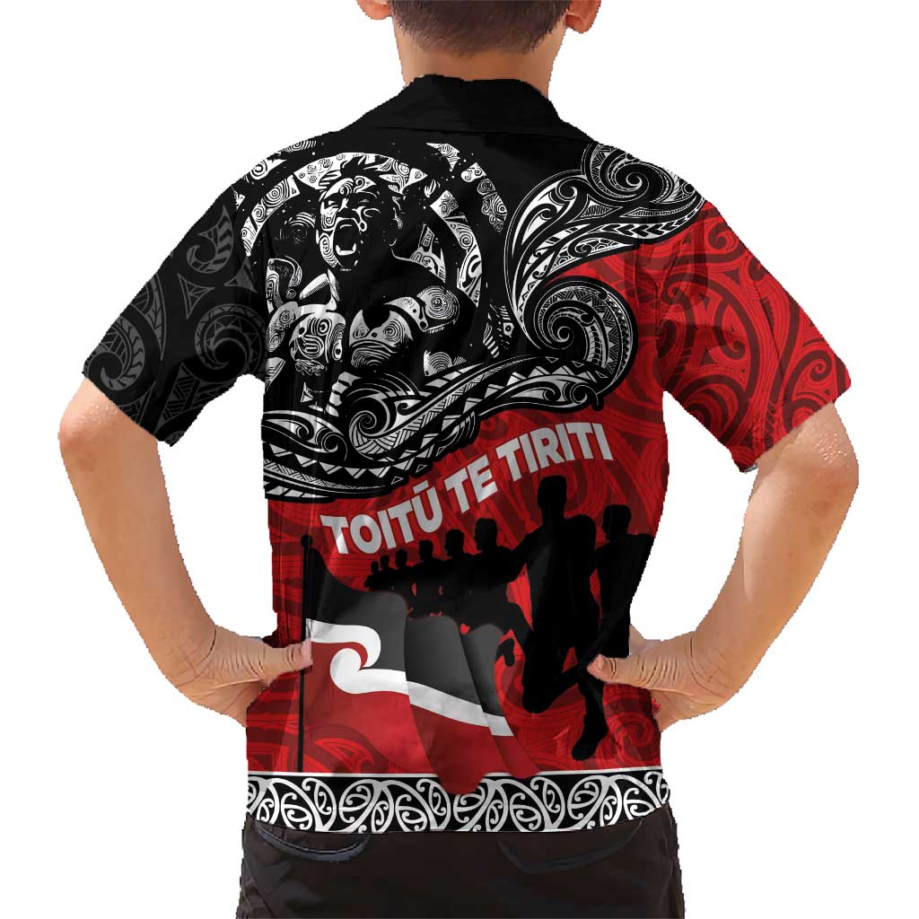 Aotearoa Toitu Te Tiriti Hawaiian Shirt Honoring Te Tiriti o Waitangi Maori Haka LT03 - Polynesian Pride