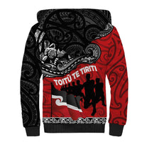 Aotearoa Toitu Te Tiriti Sherpa Hoodie Honoring Te Tiriti o Waitangi Maori Haka LT03 - Polynesian Pride