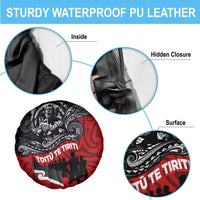 Aotearoa Toitu Te Tiriti Spare Tire Cover Honoring Te Tiriti o Waitangi Maori Haka LT03 - Polynesian Pride