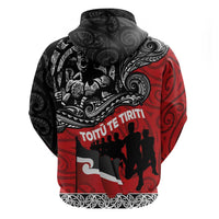 Aotearoa Toitu Te Tiriti Zip Hoodie Honoring Te Tiriti o Waitangi Maori Haka LT03 - Polynesian Pride