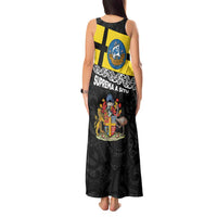 New Zealand Wellington Tank Maxi Dress The Capital's Emblems Flag and Koru Art LT03 - Polynesian Pride