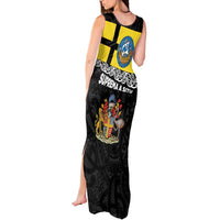 New Zealand Wellington Tank Maxi Dress The Capital's Emblems Flag and Koru Art LT03 - Polynesian Pride