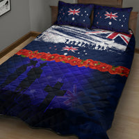 New Zealand and Australia ANZAC Day Quilt Bed Set Lest We Forget Red Poppy Flowers and Soldier LT03 - Polynesian Pride