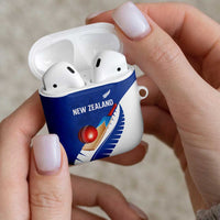 New Zealand Cricket AirPods Case Kiwi Birds Haka Dance Blue Fern Sporty Style LT03 - Polynesian Pride