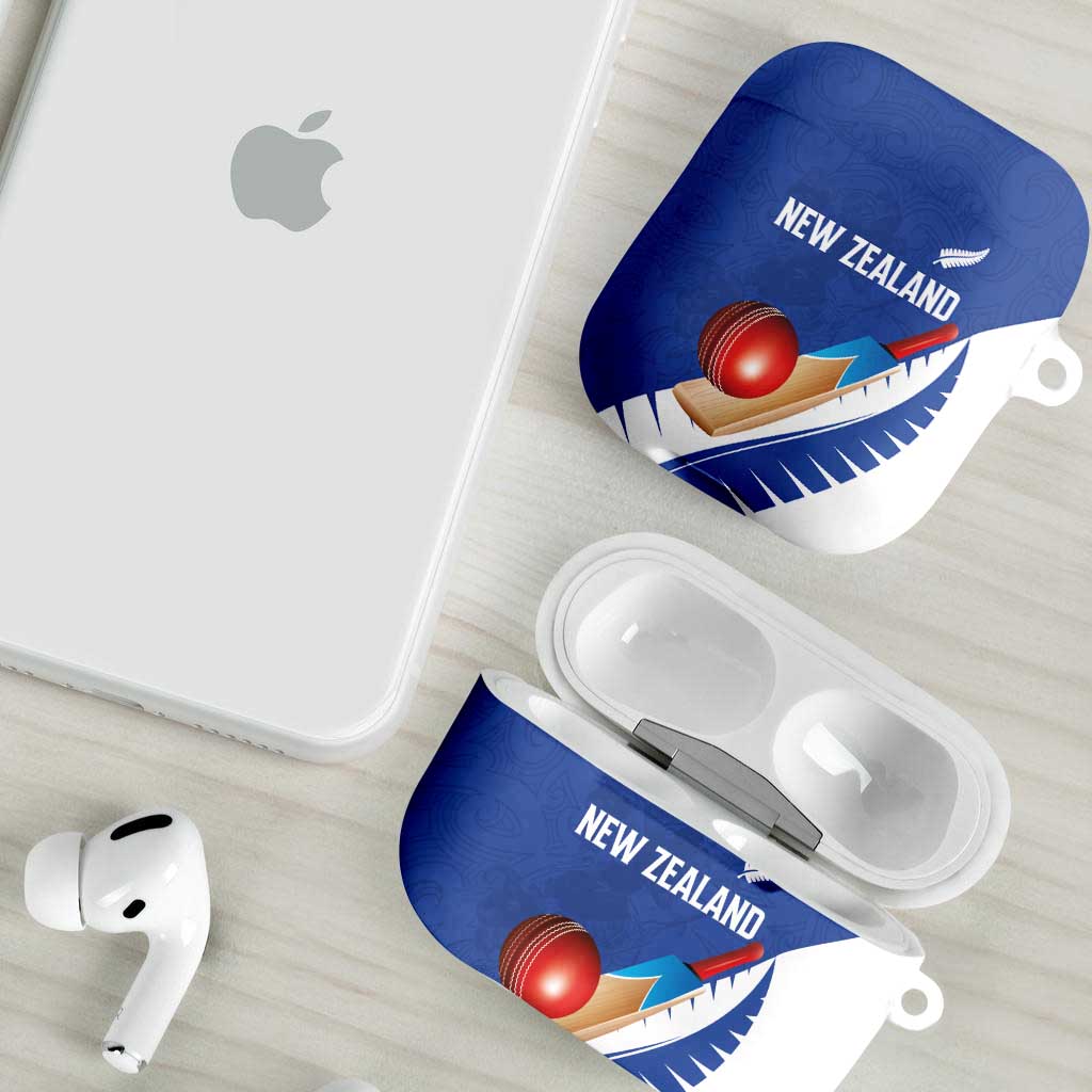 New Zealand Cricket AirPods Case Kiwi Birds Haka Dance Blue Fern Sporty Style LT03 - Polynesian Pride